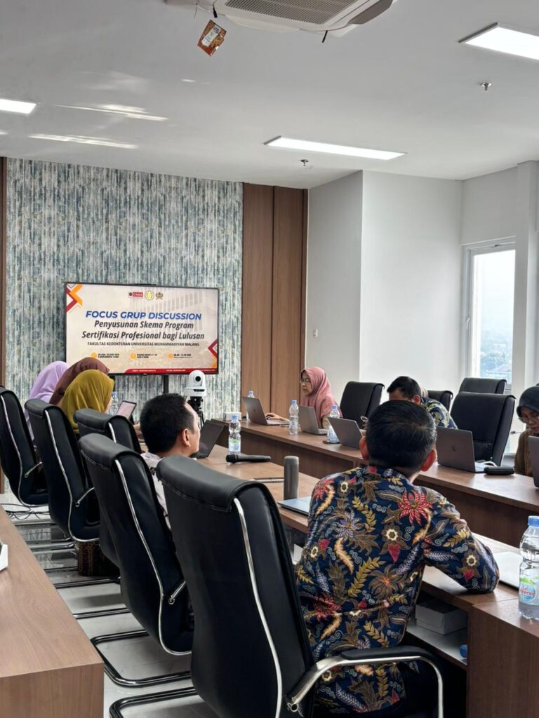 Selaras dengan Visi Misi, FK UMM Perkuat Daya Saing Lulusan melalui Penyusunan Skema Sertifikasi Profesional